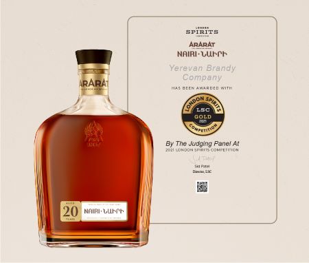 ARARAT Nairi Won a Gold Medal at  London Spirits Competition
