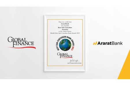 AraratBank Named Armenia’s Best Sub-Custodian Bank by Global Finance