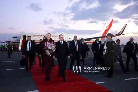 Polish president arriving in Armenia for official visit