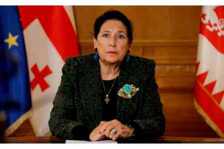 Salome Zurabishvili: I would like to apologize to our neighboring  people for the indecent behavior of some of our citizens