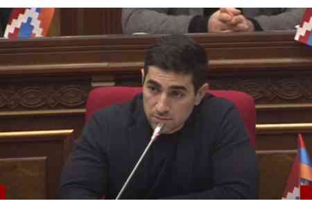 Оппозиционный депутат назвал предательской и антинациональной реакцию МИД Армении по вопросу Арцаха