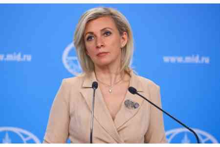 Захарова: Во встрече генконсула России в Гюмри с представителями "Мать Армения" нет внутриполитического подтекста