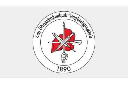 ARF Representative on "Peace Treaty": The imposed peace is neither  just, nor stable and lasting