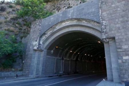 Pushkin tunnel in Armenia without power supply